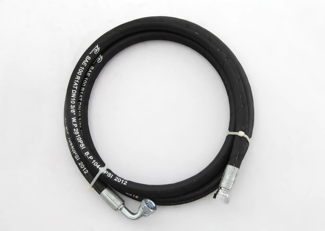 Mangueira hidráulica de alta pressão do SAE J517 100 R1AT, 3/8&quot; tubo hidráulico flexível para o trole do trator