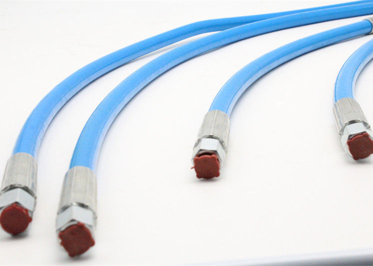 Mangueira de alta pressão flexível do teste do revestimento vermelho com fios/reforço de fibras