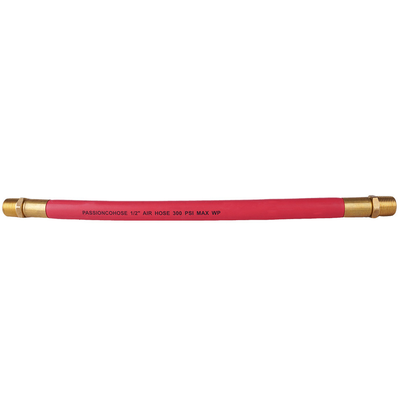 EPDM vermelho 1/2' X 50FT com NPT Homem Tubos de ar de borracha para ar comprimido