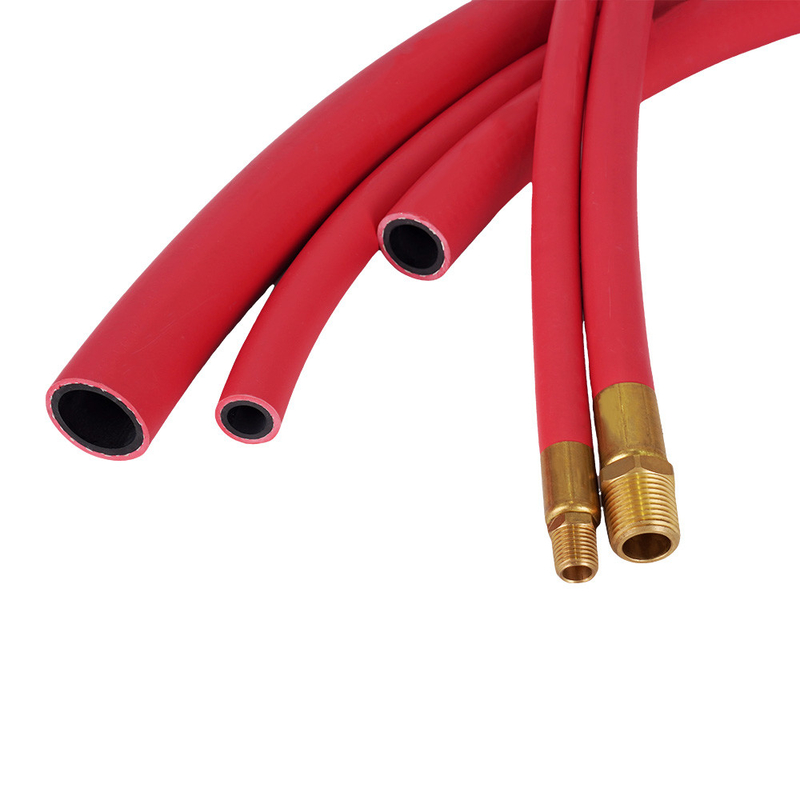 EPDM vermelho 1/2' X 50FT com NPT Homem Tubos de ar de borracha para ar comprimido