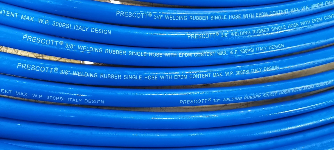Premium Quality Blue 8mm 100ft Oxygence Single Hose para aplicações de solda e corte a gás