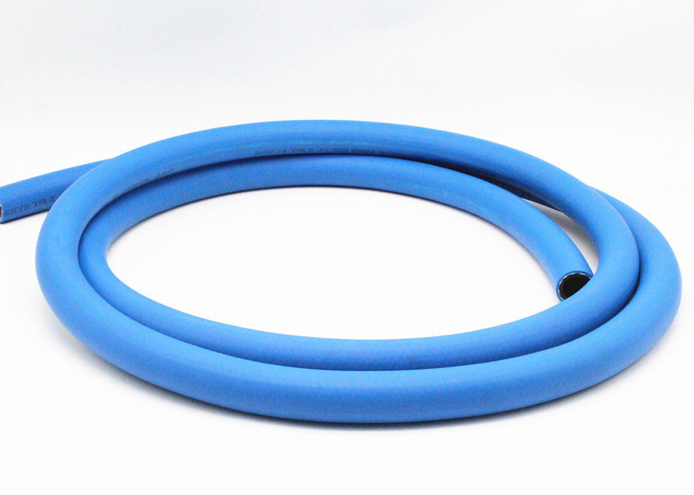 Mangueira de ar de borracha azul para ferramentas pneumáticas, mangueira flexível do compressor de ar