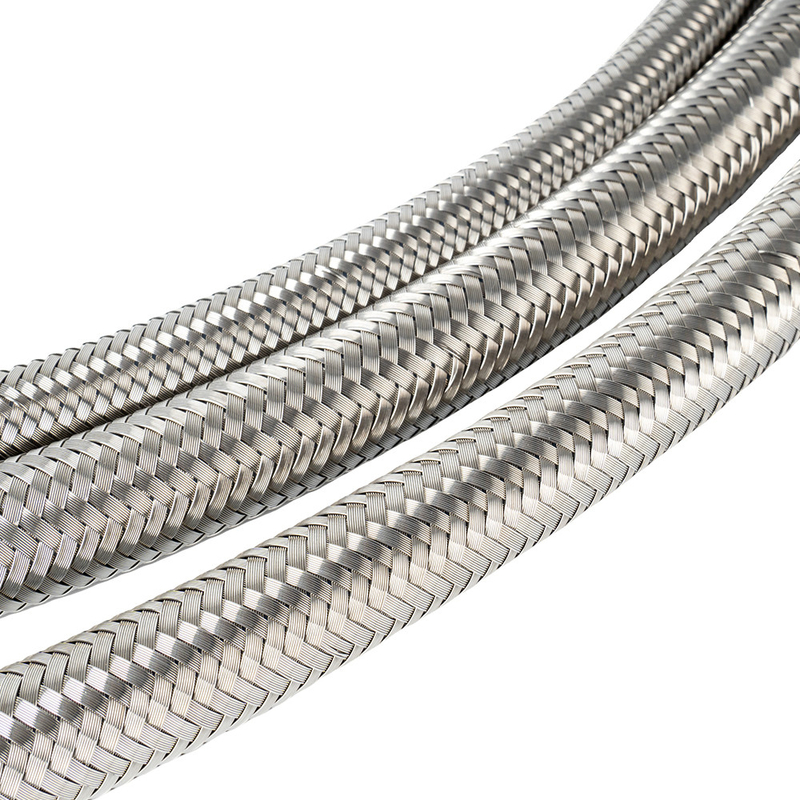 Mangueira de PTFE de alta pressão com uma camada trançada de aço inoxidável para transporte e hidráulica móvel