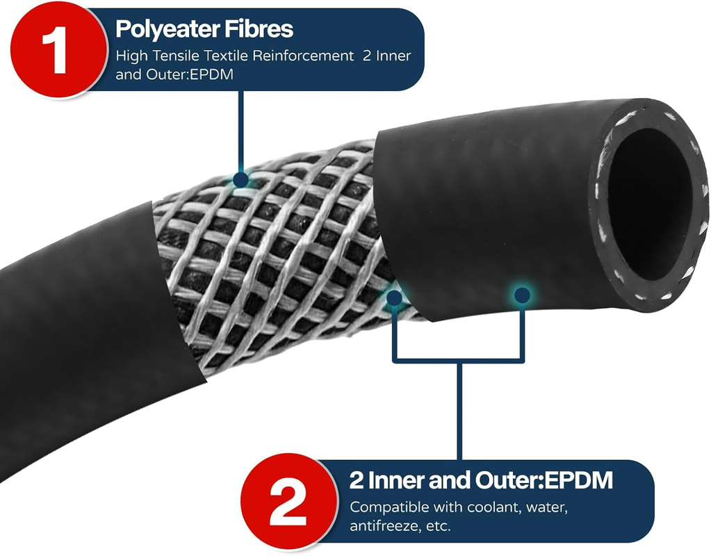 Fábrica de peso leve Flexível Anti-Clima 1 polegada Não Condutora EPDM Colling Hose