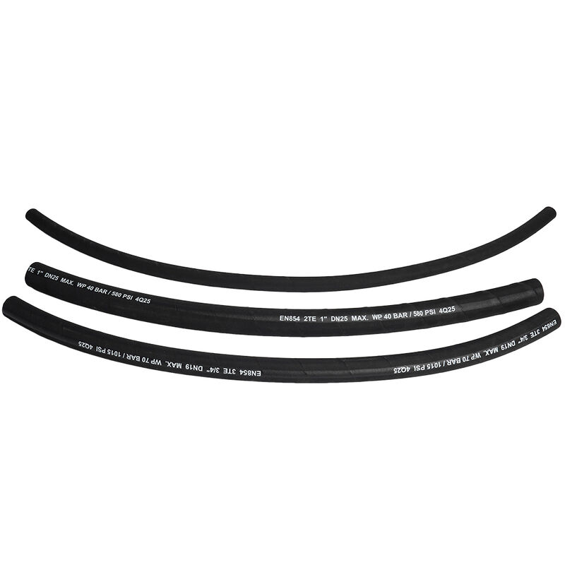 EN854 3TE Mangueira hidráulica entrelaçada de têxteis com borracha sintética resistente ao óleo e reforço têxtil de alta resistência MSHA / CE aprovado