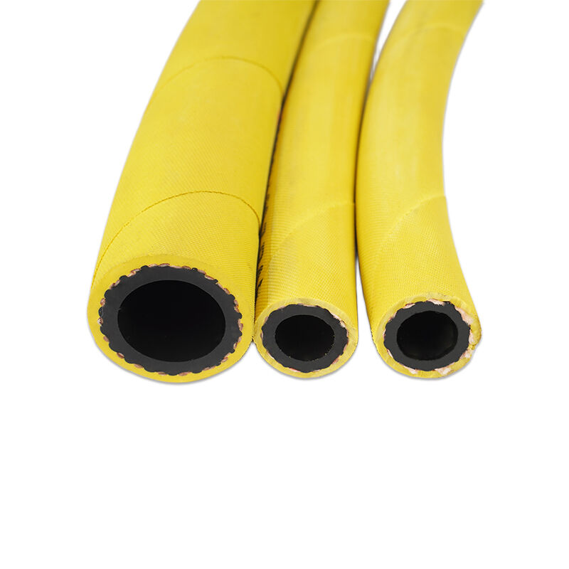 Tubos industriais de borracha polivalente para equipamentos de mineração com tubos de nitrilo resistentes ao óleo e reforço têxtil de alta resistência