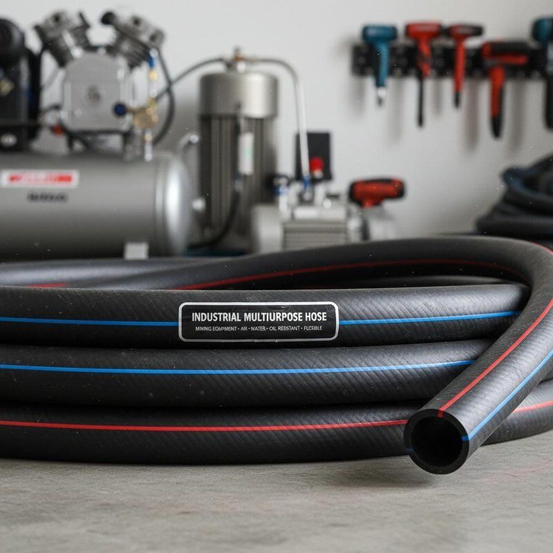 Tubos industriais de borracha polivalente para equipamentos de mineração com tubos de nitrilo resistentes ao óleo e reforço têxtil de alta resistência