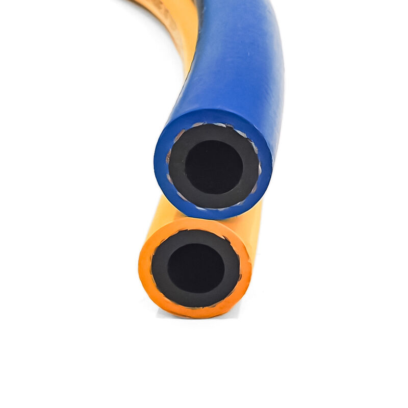 Mangueira de Solda Dupla de Alta Pressão Certificada ISO 3821 com Borracha Sintética EPDM para Soldagem e Corte a Gás