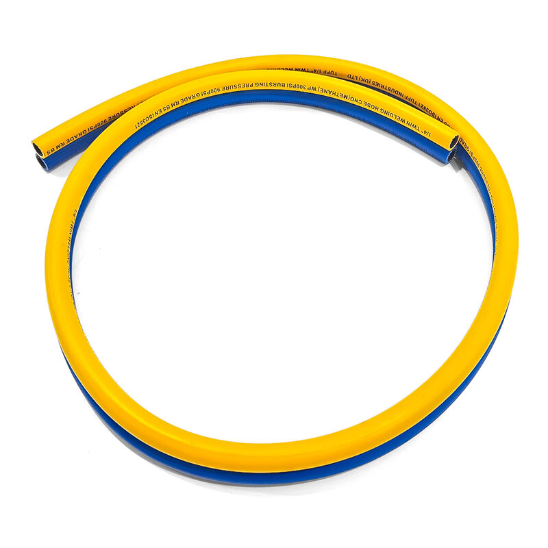 Tubos de soldagem dupla de borracha sintética EPDM com pressão de trabalho de 300 PSI e certificação ISO 3821 para canteiros de obras