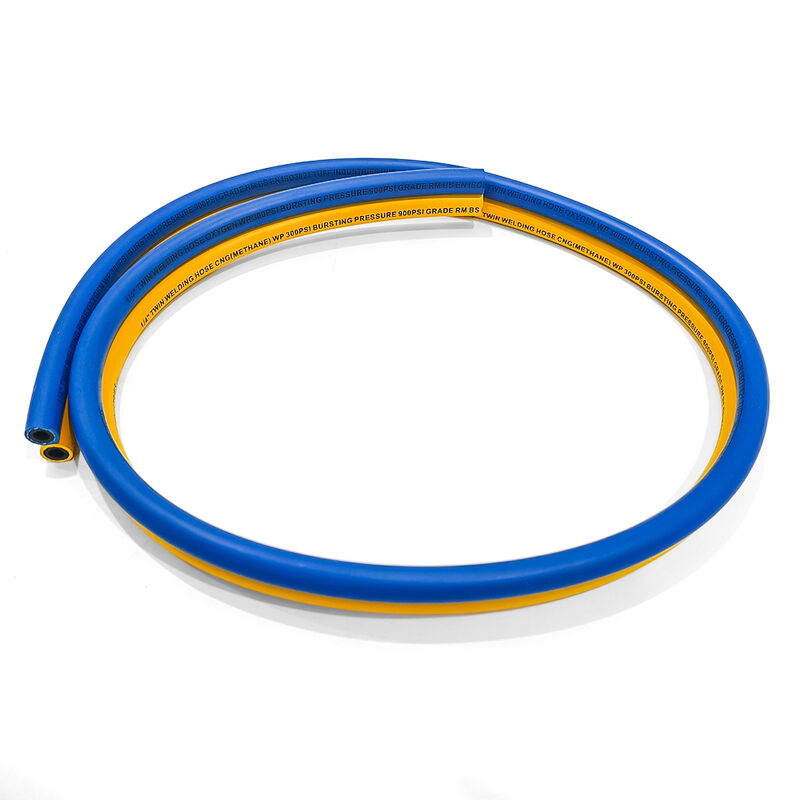 Tubos de soldagem dupla de borracha sintética EPDM com pressão de trabalho de 300 PSI e certificação ISO 3821 para canteiros de obras