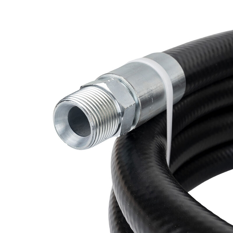 Conjunto de mangueira flexível de alta qualidade para uma estação de gasolina (interfaces de 6 mm a 1 polegada) ‡ adequado para sucção e transferência de gasolina/diesel.