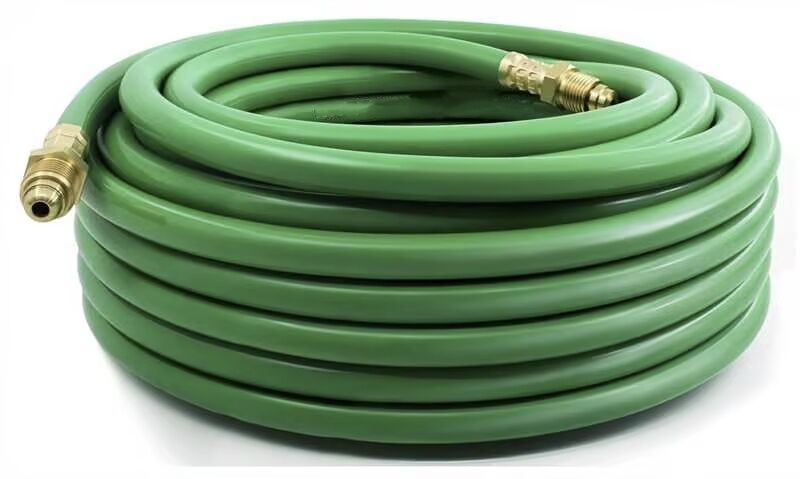 Conjunto de mangueira de gás argônio EPDM 50FT para reguladores de soldagem TIG MIG - conexões de 5/8 