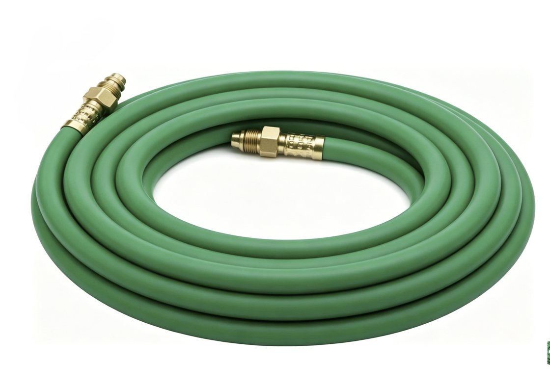 Conjunto de mangueira de gás argônio EPDM 50FT para reguladores de soldagem TIG MIG - conexões de 5/8 