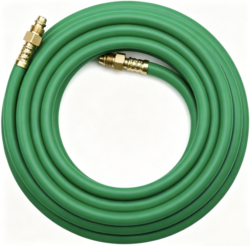 Conjunto de mangueira de gás argônio EPDM 50FT para reguladores de soldagem TIG MIG - conexões de 5/8 