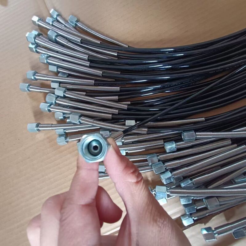 Mangueira de Teste de Pressão Ultra Alta DN2 3,2 mm Diâmetro Interno 630Bar Pressão de Ruptura 2000Bar Mangueira de Carregamento de Ar Comprimento Estendido 0,5m