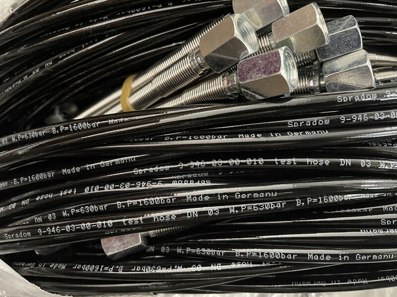 Mangueira de Teste de Pressão Ultra Alta DN2 3,2 mm Diâmetro Interno 630Bar Pressão de Ruptura 2000Bar Mangueira de Carregamento de Ar Comprimento Estendido 0,5m