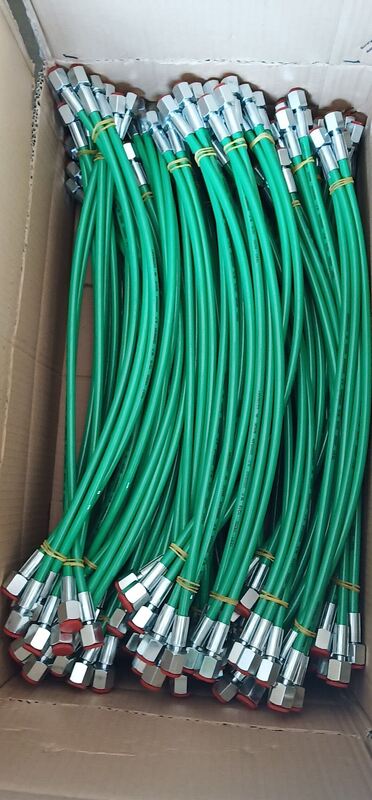 Mangueira de Teste de Pressão Ultra Alta DN2 3,2 mm Diâmetro Interno 630Bar Pressão de Ruptura 2000Bar Mangueira de Carregamento de Ar Comprimento Estendido 0,5m